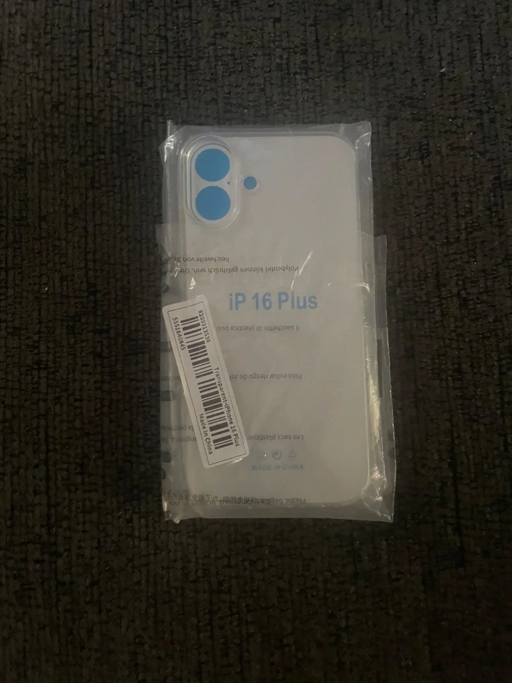 iPhone 16 Plus Clear Case - New Sealed Transparent Cover
